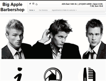 Tablet Screenshot of bigapplebarbershop.com
